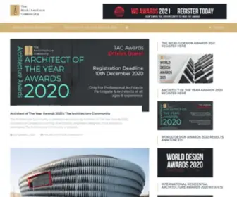 Thearchitecturecommunity.com(International Architecture Awards) Screenshot