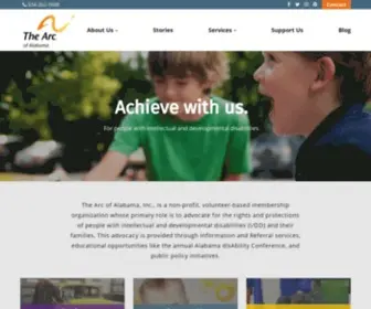 Thearcofal.org(The Arc of Alabama) Screenshot