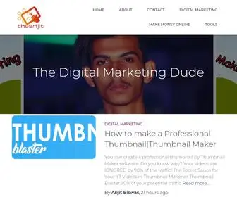 Thearijit.com(All about Digital Marketing & Making Money Online) Screenshot