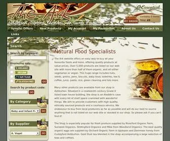 Thearkhealthfood.co.uk(The Ark Health Food Shop in Ashburton) Screenshot