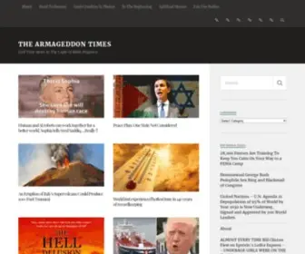 Thearmageddontimes.com(The Armageddon Times) Screenshot