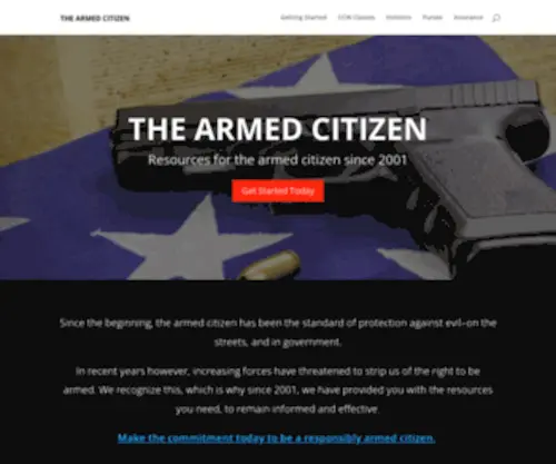Thearmedcitizen.com(The Armed Citizen) Screenshot