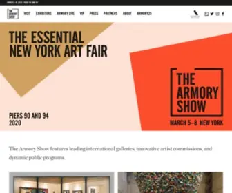 Thearmoryshow.com(The Armory Show) Screenshot