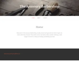 Thearmourybarbershop.com(The Armoury Barbershop) Screenshot