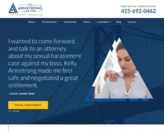 Thearmstronglawfirm.com(San Francisco Bay Area Employment Law Attorneys) Screenshot