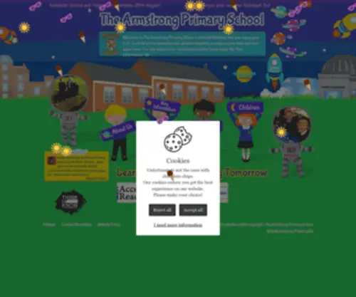 Thearmstrongps.com(The Armstrong Primary School) Screenshot