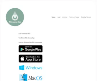 Thearomaapp.com(The Aroma App) Screenshot
