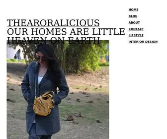 Thearoralicious.com(Our homes are little heaven on earth) Screenshot