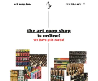 Theartcoop.com(Art coop) Screenshot