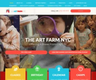 Theartfarms.com(The Art Farm NYC) Screenshot