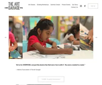 Theartgaragejax.com(The Art Garage) Screenshot