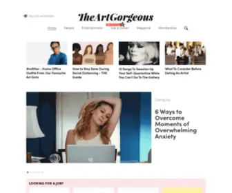 Theartgorgeous.com(Homepage) Screenshot