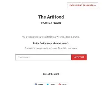 Thearthood.com(The ArtHood) Screenshot