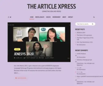 Thearticlexpress.com(Connecting Ideas And People) Screenshot