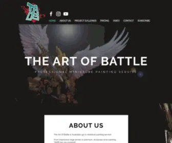 Theartofbattle.com.au(The Art Of Battle) Screenshot