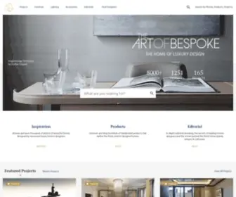 Theartofbespoke.com(The home of Luxury design) Screenshot