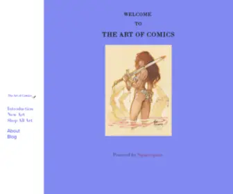 Theartofcomics.com(The Art of Comics) Screenshot