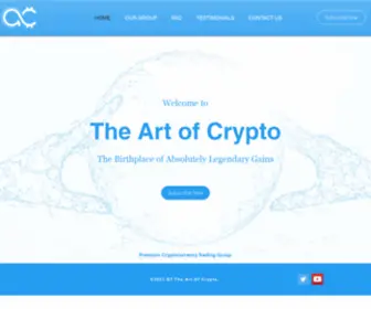 Theartofcrypto.co(The Art of Crypto) Screenshot