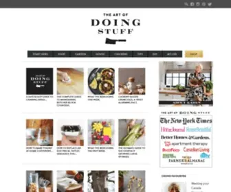 Theartofdoingstuff.com(Food, Garden & Home DIY Tutorials and How-To Guides) Screenshot