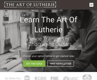 Theartoflutherie.com(Luthier school with online guitar making classes) Screenshot