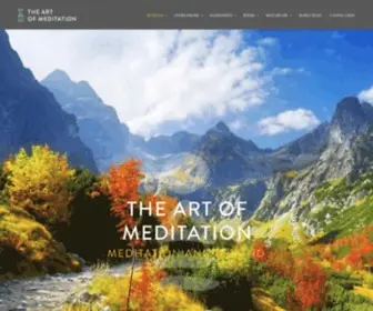 Theartofmeditation.org(Meditation Retreats & Online Meditation Courses with Burgs) Screenshot