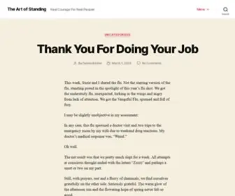 Theartofstanding.com(The Art of Standing) Screenshot