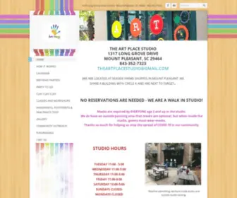 Theartplacestudio.com(The ART PLACE STUDIO      "your creative escape) Screenshot