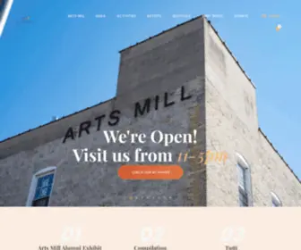 Theartsmill.org(Arts Mill Org) Screenshot