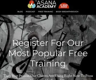 Theasanaacademy.com(The Asana Academy) Screenshot