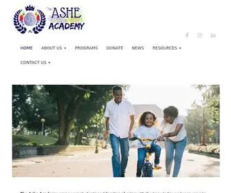 Theasheacademy.org(The Ashe Academy) Screenshot