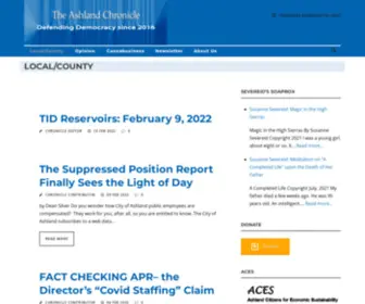 Theashlandchronicle.com(The Ashland Chronicle) Screenshot