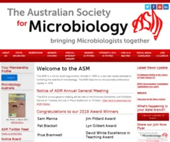 Theasm.org.au(Australian Society for Microbiology) Screenshot