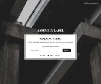 Theassemblylabel.com(Assembly Label) Screenshot