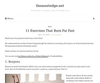 Theassetedge.net(Your guide to workout tips and weight loss) Screenshot