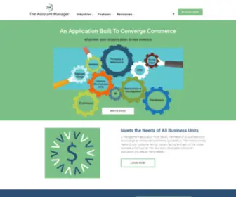 Theassistantmanager.com(Built to Converge Commerce) Screenshot