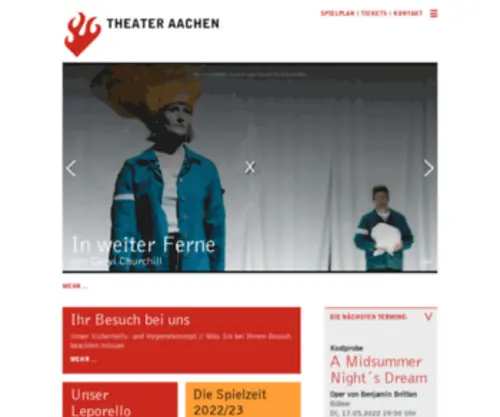 Theater-AAchen.de(Theater Aachen) Screenshot