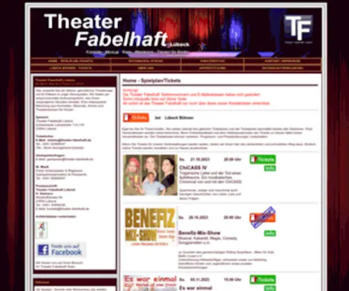 Theater-Fabelhaft.de(Theaterlübeck) Screenshot