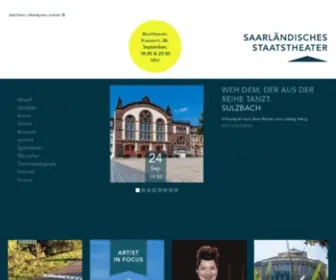 Theater-Saarbruecken.de(Startseite) Screenshot