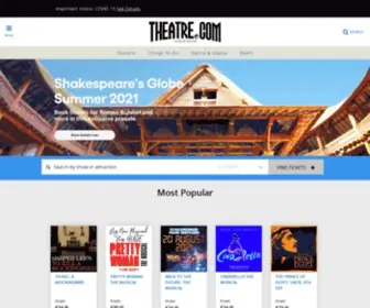 Theater.com(London Theatre) Screenshot