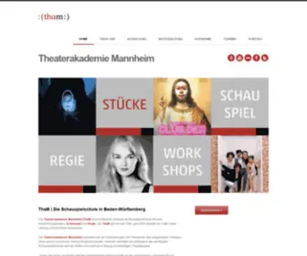 Theaterakademie-Mannheim.de(Theaterakademie Mannheim) Screenshot