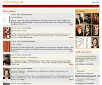 Theaterblogs.de(Das Theaterblogportal) Screenshot