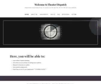 Theaterdispatch.com(Independent dispatching for AL) Screenshot