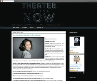 Theaterinthenow.com(Theater in the Now) Screenshot