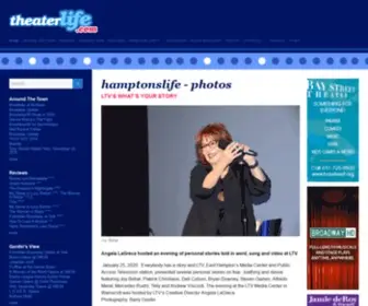 Theaterlife.com(Listings, Reviews, and Interviews of the New York and Hamptons theater scene) Screenshot