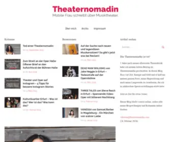 Theaternomadin.com(Mobile Frau schreibt über Musiktheater) Screenshot