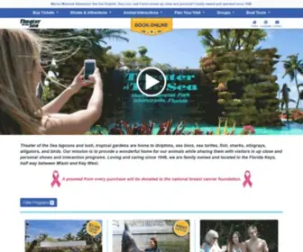 Theaterofthesea.com(Swim with dolphins in the Florida Keys) Screenshot