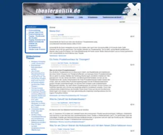 Theaterpolitik.de(Datenbankfehler) Screenshot