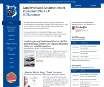 Theaterrlp.de(Landesverband Amateurtheater Rheinland) Screenshot