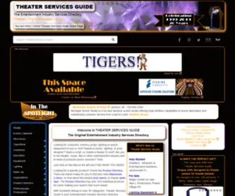 Theaterservicesguide.com(The Entertainment Industry Services Directory) Screenshot