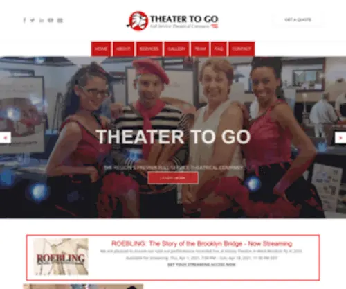 Theatertogo.com(Theater To Go) Screenshot